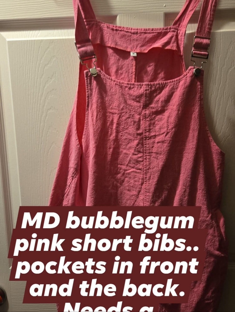 Pink Bubblegum Short Overalls